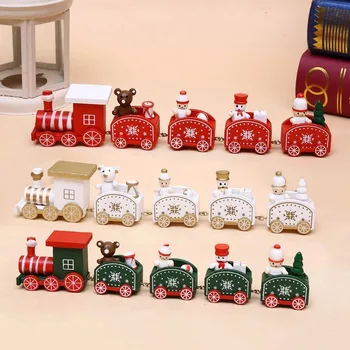 Kalėdinė Dekoracija Traukinio Žaislų, Medinių Langų Dekoracijas Vaikų Žaislai Kalėdų Dovana