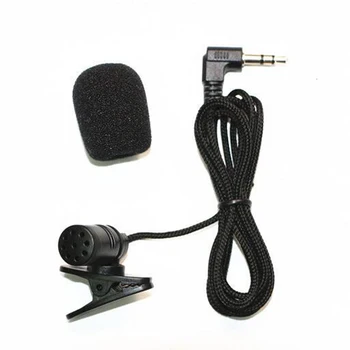 Nešiojamų Išorinių 3.5 mm Lizdas laisvų Rankų Mini Laidines Apykaklės Įrašą Atvartas Lavalier Microphone kompiuterių Loundspeaker