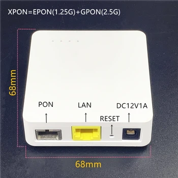 Minni ONU 68MM XPON EPON1.25G/GPON2.5G G/EPON ONU FTTH modemo G/EPON suderinama maršrutizatorius anglų kalba ONU MINI68*68MM