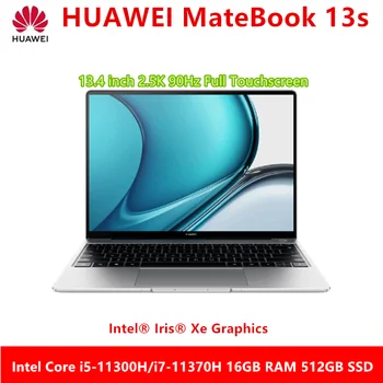 Geriausias Nešiojamas HUAWEI MateBook 13s 2021 asmeninis KOMPIUTERIS i7-11370H 4.8 GHz Iris Xe Grafika 13.4 Colių 2.5 K Touch High Atnaujinti Ekranas
