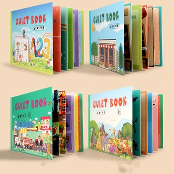 Treeyear montessori užimtas knygos vaikams ugdyti mokymosi įgūdžius Vaikų užimtas knygos nušvitimą ramioje knyga
