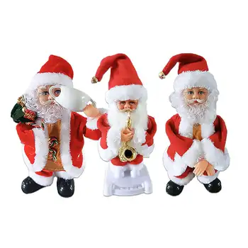 Mielas Santa Claus Svingo Šokių, Dainavimo Lėlės, Žaislai, Kalėdų Prietaisų Skydelio Lentynoje Dekoro Atostogų Dovanų