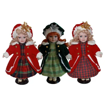 30cm Kalėdų dovanos, porceliano lėlės, imitavimo keraminės lėlės, Europos, Viktorijos stiliaus, porceliano lėlės, lėlės, imitavimo