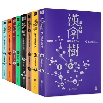 Kinų Simbolių Medis Kilmės Kinų Simbolių Senovės Kinų Simbolių Knyga 8 Tomai/Set-BJ Anti-slėgio Knygų Menas