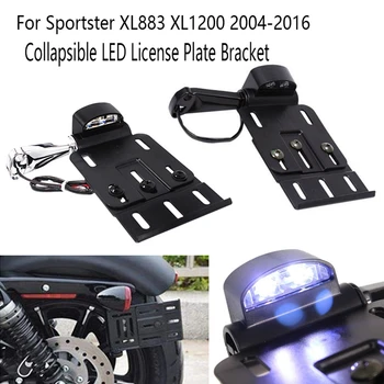 Motociklo Licenciją Plokštelės Šviesos Išardomi LED Licenciją Plokštelės Laikiklis, Sportster XL883 XL1200 2004-2016 