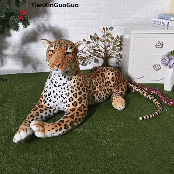didelis 85cm gulėti animacinių filmų leopard pliušinis žaislas, lėlė mesti pagalvę gimtadienio dovana h2312