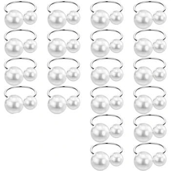 20Pack Pearl Servetėlių Žiedai Nustatyti Vystymo Sagtys Metalinės Atostogų Servetėlių Žiedai Turėtojai Valgiaraščių Sagtys Stalo Dekoras