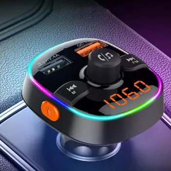 Bluetooth 5.0 Automobilių FM Siųstuvas Belaidė laisvų Rankų įranga 3.1 Dual USB Greitas Įkroviklis Garso Imtuvas Auto MP3 Grotuvas, Automobilių Reikmenys