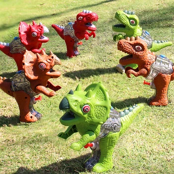 3D Dinozaurai Vandens Pistoletas Žaislas, skirtas Vaikų Vasaros Tyrannosaurus Paspauskite purkštuvą Vandens pistoletas Pistoletas Interaktyvus Žaidimas Beach Boys Žaislai