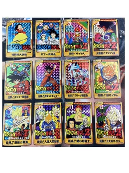 12pcs/set Dragon Ball Z Jumbo Limite5000 Atgaminti Super Saiyan Gokas Vedžitas Hobis Kolekcionuojamų Žaidimas Anime Kolekcija Korteles