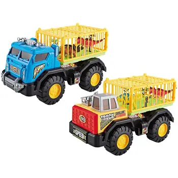 Dinozaurų Transporto Sunkvežimių Saugojimo Trinties energija Varomas Sunkvežimis Van Žaislas Playset Dovanos, Viduje 3-12 Metų amžiaus Vaikai Berniukų, Mergaičių Vaikams