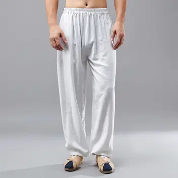 Pavasario Medvilnės Skalbiniai Kinijos Tradicinės Hanfu Pants Plus Size XL Pločio Kojų Kelnės Senovės Jpanese Harajuku Prarasti Haremas Ziajać