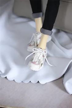BJD doll batai tinka 1/3 1/4 Dėdė dydžio, rausvos ir baltos, tuščiaviduriai tėtis batai lėlės priedai