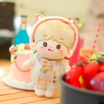 20cm Pliušinis Žmogaus Lėlės Pav Baby Doll Medvilnės Kūno Lėlės Įdaryti Plushies Žaislai YangHaoXiang Gerbėjų Rinkimo Dovana be Rūbų