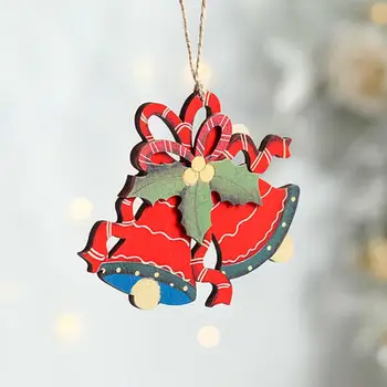 Varpas Kabo Ornamentu su Virvelę Lazdą Pakabukas Kalėdų Varpas Pakabukas Prop