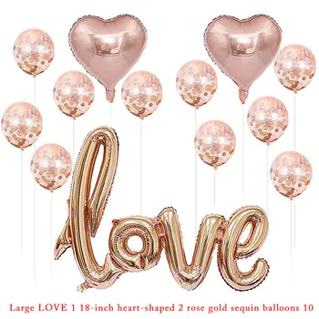 Didelis Siamo MEILĖS 2.2 latekso 18 colių širdies formos šampano derinys balionas vestuvių, gimtadienio dekoracijas suaugusiųjų globos