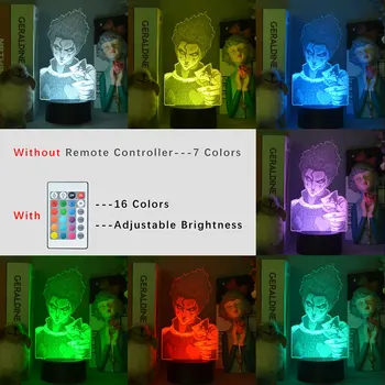 Sprogimo modelis Visą laiką Medžiotojas Hisso formos 3D LED spalvinga naktį šviesos kūrybos dovanos, elektroniniai produktai, USB hunter x hunter