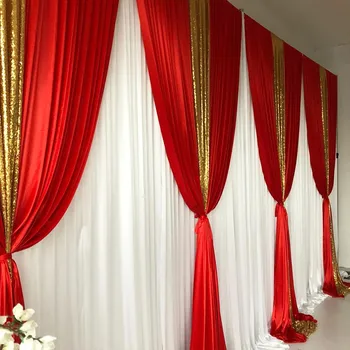 10x20ft Blizgučiai Aukso/Juoda/rožinė Aukso China Fone Šalis, Wedding Photo Booth Fone Apdailos China Uždangos, Užuolaidų Skydelis