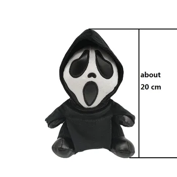 Minkštas Helovinas skeletas dvasios veido rag doll, naujas produktas, ghostface pliušinis lėlės pliušinis vaikas Dovanos Vaikams