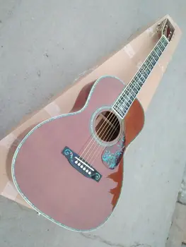 nemokamas pristatymas OOO gitara solid kedras kietas cocobolo nekilnojamojo abalone lizdas galvos guitarra kokosų akustine gitara
