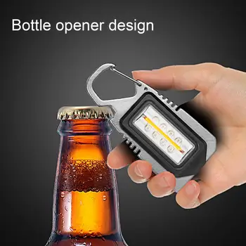 Patvarus Mini Žibintuvėlis Įkraunamas Energijos Taupymo Keychain Žibintuvėlis Aukštus Liumenų LED Lempos Keychain