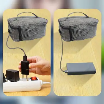 Elektros Nešiojamų Šildymo Pietūs Maišą Virtuvės USB Pietūs Šildymas, Šildomos Maisto Konteineris Nešiojamas Modernizuotos Maisto Šilčiau Krepšiai