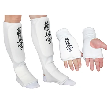 2018 new Taekwondo pirštinės koja raštas karatė tausojantis rankų, kojų apsaugas, TKD kulkšnies apsaugas Kovos menų apsaugos pusės pirštų pirštinės