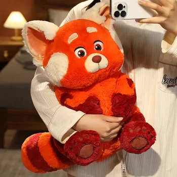 45cm Disney Tekinimo Raudona Panda Pliušinis Lėlės Žaislas Raudona Tekinimo Kawaii Panda Anime Minkšti Kimštiniai Lėlės, Pliušiniai Peluche Žaislai Vaikams Dovanos