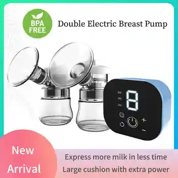 Nėra BPA Elektros žindymo Siurblys dvipusės Kūdikių Maitinti Masažas Čiulpti 3 Režimai 9 Lygiai Pieno Extractor Priedai