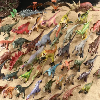 Dinozaurų Minkšta Spalvų Žaislų Rinkinys Gyvūnų Modelio, Plastikiniai Modeliavimas Tyrannosaurus Rex Trikampis Dragon Platus Dragon Vaikų Žaislai Dovana