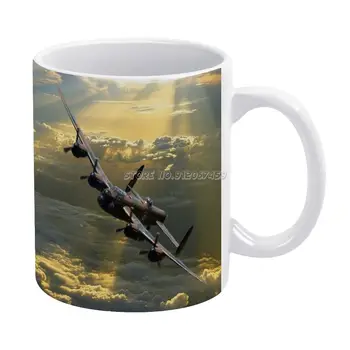 Virš Dangaus Kavos Puodeliai, Modelis Kavos Puodelis 330ml Pienas, Vanduo Taurės Kūrybos tėvo Diena Dovanos Bbmf Avro Bombonešis Ww2 Karo Bombonešis