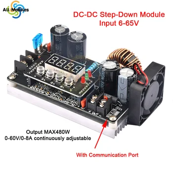 DKP6008 CNC Reguliuojamas DC Žingsnis Žemyn Reguliuojama Maitinimo Modulis/Nuolatinės Įtampos Nuolatinės Srovės Įtampa AmmeterCapacityTable