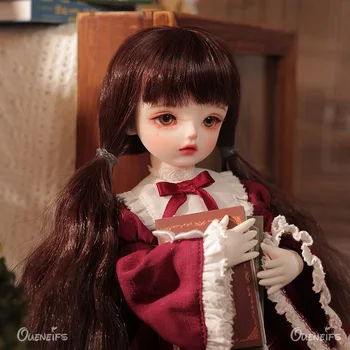 BJD Doll 1/6 Lulu Tamsiai Raudona Europos Audito Stiliaus Drabužių Dervos Žaislai Fantazija Pasakos Lėlės Vaikams Dovana Vaikams