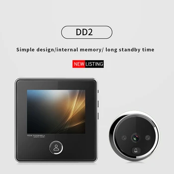 3 Colių LCD Ekranas, Elektroninė Durų Viewer Bell IR Naktį, Durų Fotoaparato Nuotraukų Įrašymas Skaitmeninis Durų Viewer Smart Akutė Doorbell