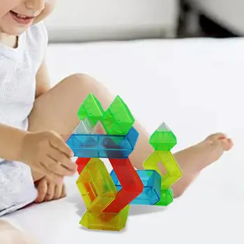 Matinės Tekstūros Žaislų Krūvas Pastato Išmintis Piramidės Vaikams