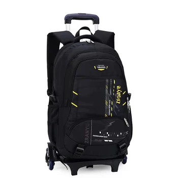 Vidurinės mokyklos moksleiviams vežimėlio krepšys pečių kuprinė, kelionės bagažo vaikų lagaminą rankiniai varantys trijų ratinių gniūžtės krepšys