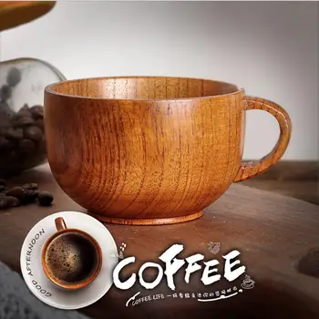 Naujas Populiarus Zizifų Medienos Plokščiadugnis Kavos Puodelį, Biuro Taurės Europos Kavos Puodelį, Medžio Masyvo Pieno Puodelis