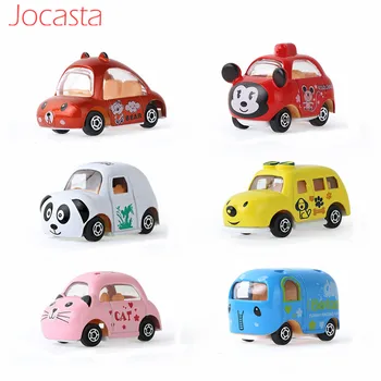 6PCS 1:64 Masto Modelis Mini Diecast Automobilių Mielas Gyvūnas Automobilių Žaislas Transporto priemonės Mini Metalų Lydinio, Diecast Katė Kišenėje Automobilių Žaislai Vaikams [