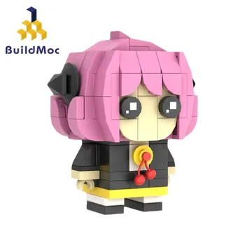 Buildmoc SPYes Familys Ania Klastotojas Brickheadz Duomenys Anime Blokai Nustatyti Rinkiniai Žaislai Dovanos Vaikams Žaislų 136PCS Mūrinis
