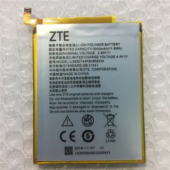 UŽ ZTE Li3930T44P8h866534 Baterija 3000mAh Li-ion įmontuota Mobiliojo Telefono Ličio Polimerų Baterija
