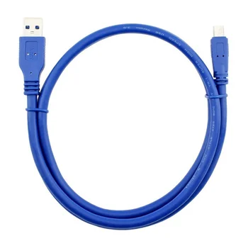 USB3.0 Duomenų Kabelis AM-Mini10P Kabelis SLR Fotoaparatas Mobile Kietasis Diskas Specialūs Mėlynos 0,6 M
