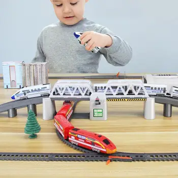 Nauja Vaikų greitųjų Geležinkelių Traukinių Bėgių Berniukas 